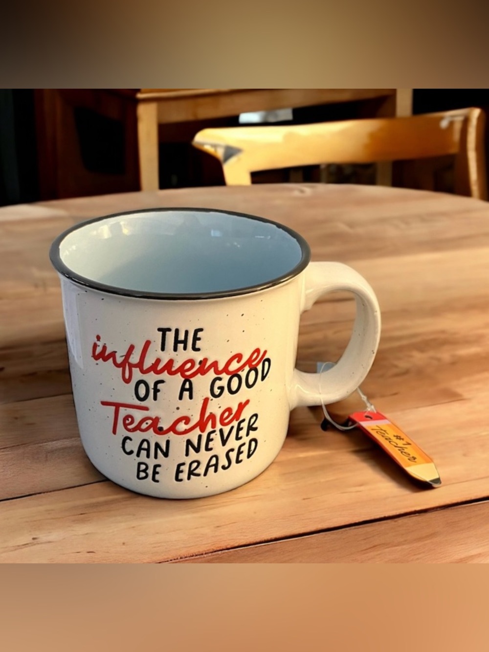 NEW Teacher Mug - The influence Of A Good Teacher Can Never Be Erased - GIFT